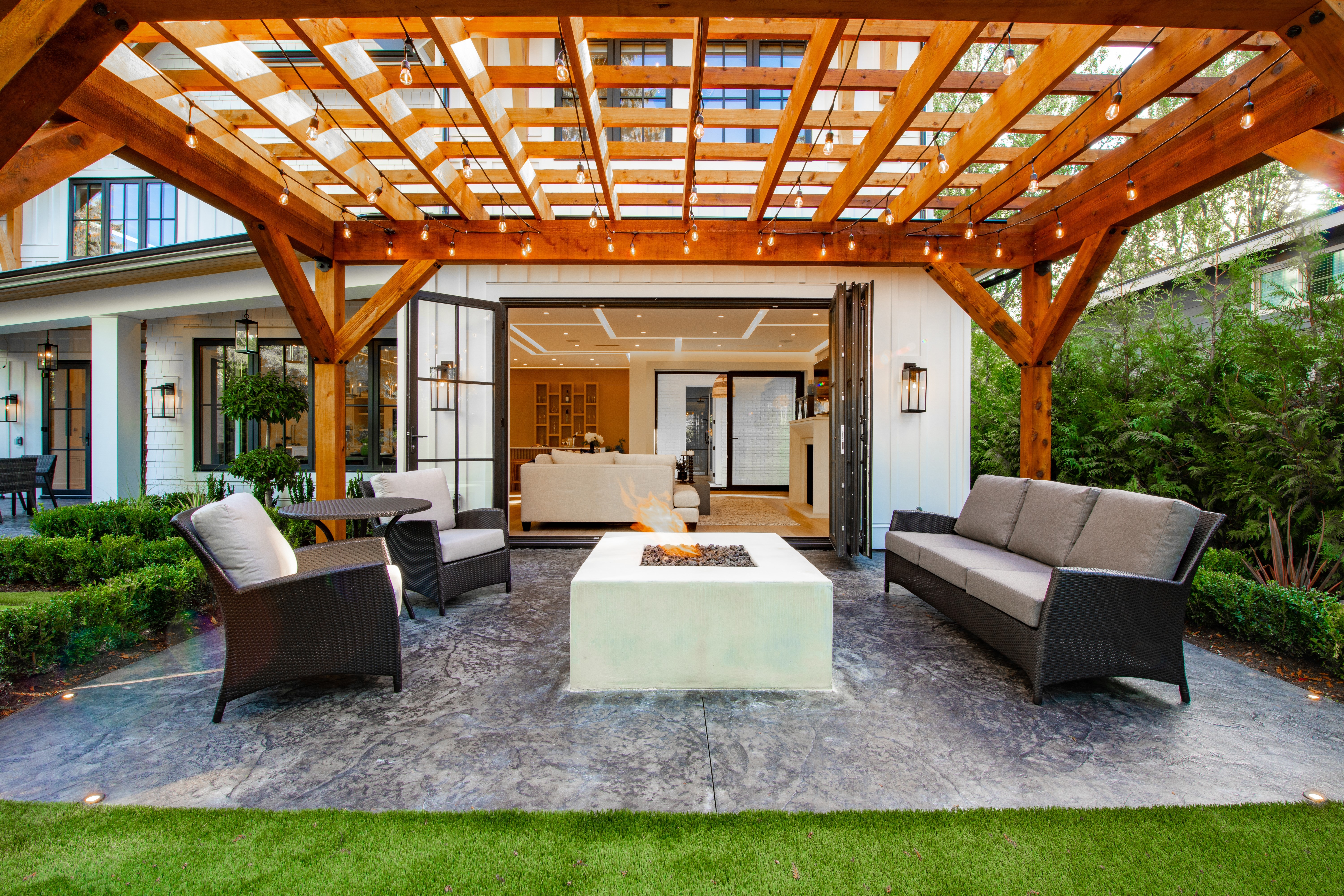 Concrete patio installation in Richmond